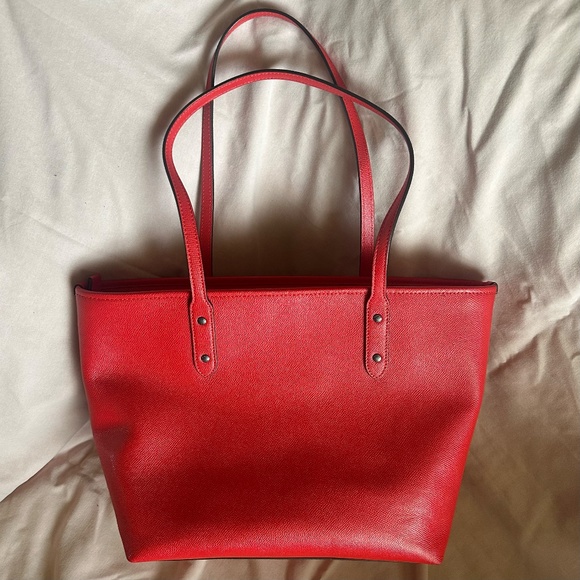 Coach City Zip Tote Women's Handbag - True Red NEVER USED Style No. F58846 - Picture 2 of 11